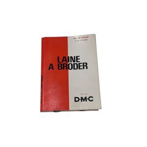 Vintage 1971 DMC Thread Color Card Book Wool for Embroidery Carte W 122 Art 313